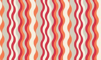 Abstract wavy stripes pattern in red, orange, and grey. Perfect for website backgrounds, textile designs, or vibrant branding. Modern and retro aesthetic evokes energy and fluidity. vector