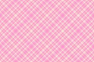 Skill fabric texture tartan, front seamless check pattern. Throw textile background plaid in light and pink colors. vector