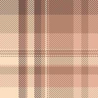 Elegant neutral plaid pattern in soft browns and creams. Perfect for textile design, fashion, or website backgrounds. This subtle yet sophisticated texture evokes feelings of warmth and comfort. vector