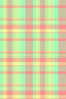 Contemporary check plaid seamless, perfect texture textile. Cosy fabric background tartan pattern in green and red colors. vector