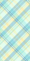 Soft pastel plaid pattern in calming blue and yellow hues. Perfect for textile design, website backgrounds, or crafting projects. This serene image evokes feelings of tranquility and freshness. vector
