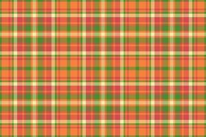 Vibrant autumnal plaid pattern in warm oranges, greens, and creams. Perfect for fallthemed designs, textiles, website backgrounds, or packaging. vector
