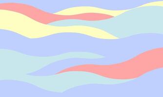 Serene pastel waves abstract background. Ideal for website banners, social media, or print designs needing a calming, minimalist aesthetic. vector