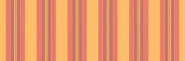 Riscount textile stripe background, sale lines texture. Gagged seamless vertical fabric pattern in orange and red colors. vector