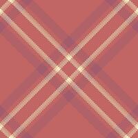 Stylish abstract plaid pattern in muted red and cream tones. Perfect for textile design, website backgrounds, or fashion projects. vector