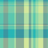 Fibre texture tartan plaid, aqua pattern background textile. Mosaic check fabric seamless in teal and pastel colors. vector