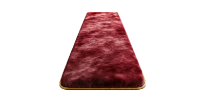 Luxurious Red Carpet Runner. Elegance And Sophistication In Event Decor Isolated On Transparent Background png