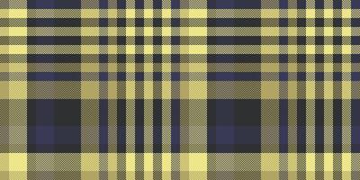 Elegant yellow and navy plaid pattern. Perfect for textile design, apparel, or website backgrounds. Subtle texture adds depth and sophistication. Evokes feelings of warmth and style. vector