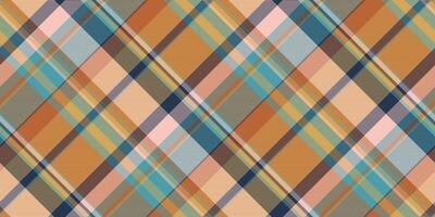 Vibrant diagonal plaid pattern in autumnal hues. Perfect for textile design, website backgrounds, or fallthemed projects. vector