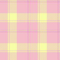 Delightful pastel pink and yellow plaid pattern. Perfect for textile design, scrapbooking, or adding a touch of sweet femininity to your projects. vector