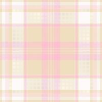 Elegant pastel pink and beige plaid pattern. Perfect for textile design, wallpaper, or website backgrounds. This soft, delicate texture evokes feelings of calmness and femininity. vector