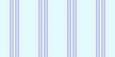 C970s textile pattern, vogue lines background fabric. Srade texture seamless vertical stripe in light cyan and white colors. vector