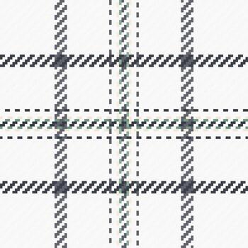 elegante minimalista tartán modelo en suave gris, verde, y crema en blanco antecedentes. Perfecto para textil diseño, vestir, embalaje, o sitio web antecedentes. sutil textura agrega sofisticación. vector
