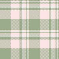 Elegant pale pink and sage green plaid pattern. Perfect for textile design, fashion, or website backgrounds. Subtle yet stylish, this repeating texture evokes a feeling of calm and sophistication. vector