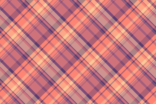 Yard plaid textile background, color check tartan. Nyc texture pattern seamless fabric in red and orange colors.