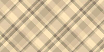 Elegant beige and brown diagonal plaid pattern. Perfect for backgrounds, textiles, website designs, and packaging. Subtle texture adds sophistication. Evokes feelings of warmth and classic style. vector