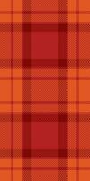 Vibrant autumnal plaid pattern in warm orange and dark red hues. Perfect for fallthemed designs, textile prints, website backgrounds, or seasonal branding. vector