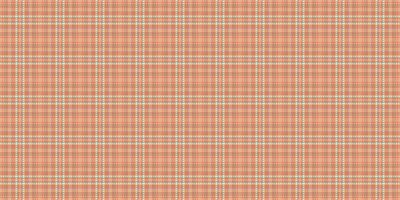 Show tartan fabric background, decorate check seamless . Filigree textile plaid texture pattern in orange and pastel colors. vector