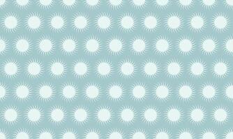 Serene teal background adorned with a repeating pattern of stylized suns. Perfect for textile design, website backgrounds, or any project needing a calming, minimalist aesthetic. vector