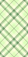 Elegant pastel green and cream diagonal plaid pattern. Perfect for textile design, website backgrounds, or springthemed projects. vector