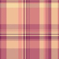 Soft, pastel plaid pattern in peach, rose, and cream. Ideal for textile designs, fashion, home decor, and website backgrounds. A delicate, timeless texture evoking warmth and comfort. vector