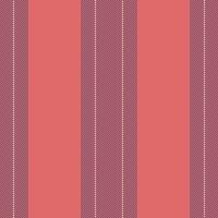 Creeting card fabric seamless background, elegance textile lines stripe. Trade texture pattern vertical in red and pastel colors. vector