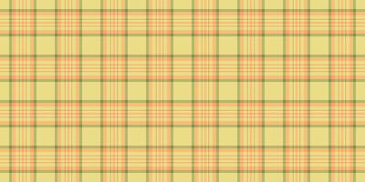 Stripe textile background tartan, gift pattern fabric texture. Club seamless plaid check in orange and yellow colors. vector