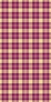 Elegant cream and mauve plaid pattern. Perfect for textile designs, website backgrounds, or stationery. This subtle yet sophisticated check evokes feelings of warmth and comfort. vector
