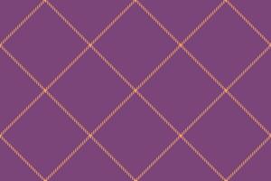 Elegant geometric pattern in purple and gold. The diagonal plaid design conveys sophistication, perfect for textiles, backdrops, or creating stylish digital assets. vector