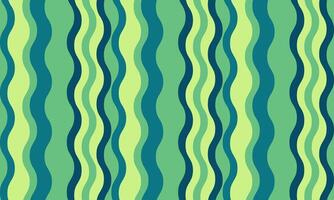 Vibrant wavy stripes in shades of green and teal create a calming yet energetic pattern. Perfect for website backgrounds, textile designs, or any project needing a refreshing, organic feel. vector