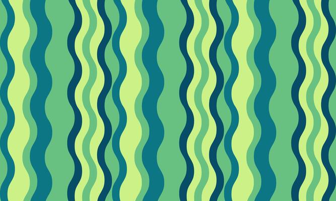 Vibrant wavy stripes in shades of green and teal create a calming yet energetic pattern. Perfect for website backgrounds, textile designs, or any project needing a refreshing, organic feel.