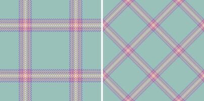 Elegant plaid patterns set on mint. Ideal for textile design, backgrounds, or creative projects needing a subtle vintage, yet contemporary aesthetic. vector