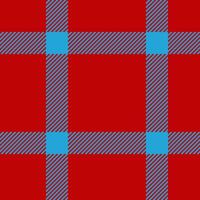 Vibrant red and teal plaid pattern. Perfect for textile design, fashion, or website backgrounds. This bold geometric texture evokes feelings of warmth and energy. vector