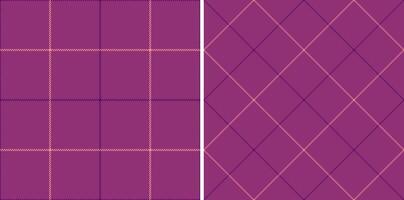 Elegant dual plaid pattern. Subtle mauve and dusty rose hues create a sophisticated texture ideal for fashion, textile design, or website backgrounds. vector
