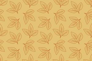 Elegant autumnal leaf pattern. Subtle, repeating design in warm earthy tones. Perfect for fallthemed projects, textile prints, or website backgrounds. vector