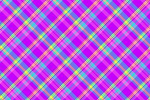 Vibrant diagonal plaid pattern in cheerful pastel and bright colors. Perfect for textile design, website backgrounds, or playful branding. This cheerful design evokes feelings of joy and energy. vector