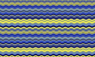 Abstract wavy stripes in shades of blue and yellow create a vibrant, dynamic pattern. Perfect for backgrounds, website design, textile prints, or any project needing a cheerful, energetic vibe. vector