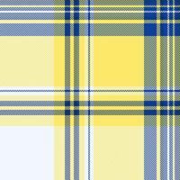 Vibrant yellow and navy plaid pattern. Perfect for textile design, fashion, websites, and backgrounds. This cheerful, modern design evokes feelings of optimism and freshness. vector