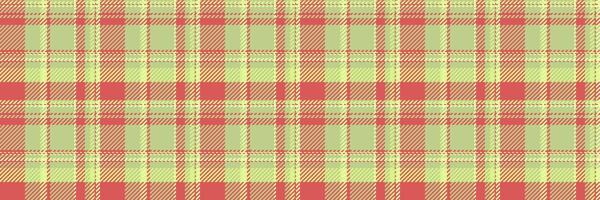 Christmas check fabric, hispanic seamless plaid tartan. Festival background textile pattern texture in lime and red colors. vector