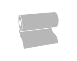 Simple, minimalist graphic of a roll of material unfurling. Represents new beginnings, potential, and the unfolding of ideas. vector