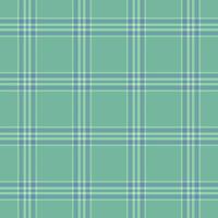 Goose foot textile check texture, mix fabric seamless plaid. Bedding tartan pattern background in green and cyan colors. vector