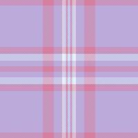 Soft pastel pink and lilac plaid pattern. Ideal for textile designs, website backgrounds, or scrapbooking projects. This delicate, repeating texture evokes feelings of calmness and femininity. vector