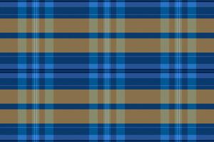 Classic plaid pattern in shades of blue and beige. A versatile textile design for backgrounds, apparel, or graphic projects requiring a traditional, timeless feel. vector