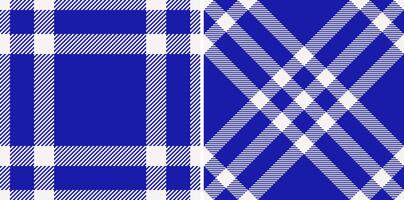 Classic plaid pattern design. A versatile checkered textile background in blue white, suitable for various applications. Timeless aesthetic, appealing, fashion. vector
