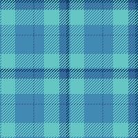 Cool aqua and teal plaid pattern. Seamless texture ideal for textile design, website backgrounds, or fashion projects. This vibrant, geometric design evokes feelings of serenity and sophistication. vector