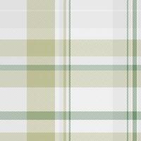 Subtle green and beige plaid pattern. Perfect for textile design, website backgrounds, or crafting projects. Evokes a calming, natural feel. vector