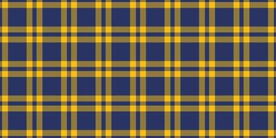 Vibrant navy blue and gold plaid pattern. Perfect for textile design, website backgrounds, or any project needing a stylish, geometric texture. vector