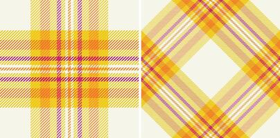 Vibrant yellow and orange plaid patterns, perfect for textile design, website backgrounds, or seasonal branding. vector