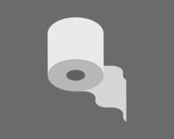 Abstract minimalist illustration of a toilet paper roll. Perfect for concepts of cleanliness, hygiene, or even resource depletion. vector