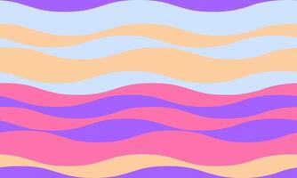 Abstract pastel wave pattern. Serene, playful design ideal for backgrounds, websites, textiles, or social media. Evokes feelings of calmness and joy. vector